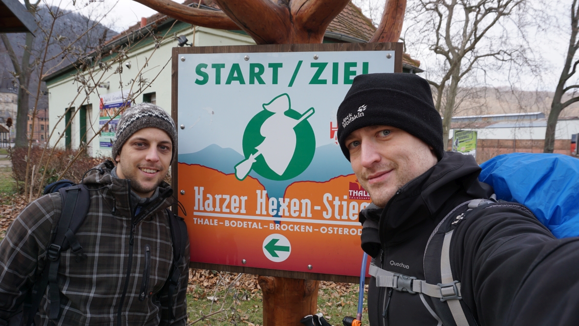 Start/Ziel Schild Harzer-Hexen-Stieg