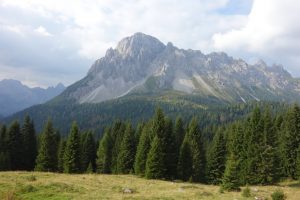 Blick auf die Dolomiten