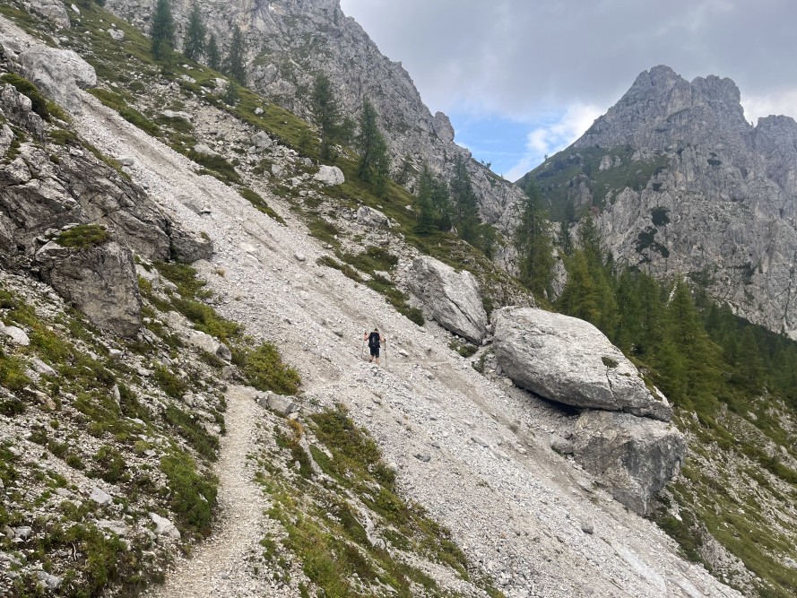 Aufstieg zum Passo del Mulo