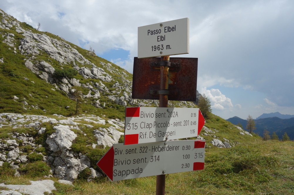 Gebirgspass Passo Elbel